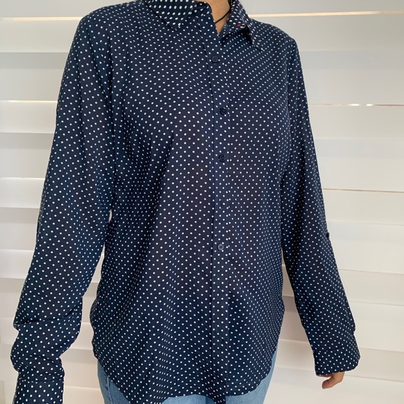 Dark blue button down shirt - Picture 1 of 3